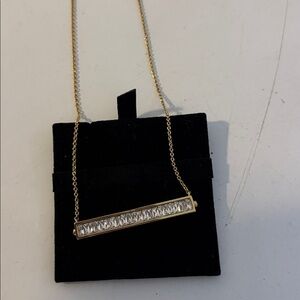 Alexis Bittar Crystal Bar Necklace